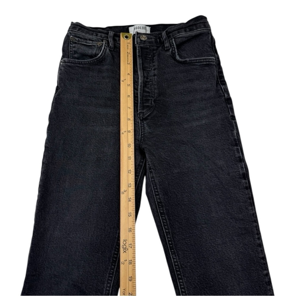 Agolde Riley High Rise Jeans Black - Picture 10 of 13